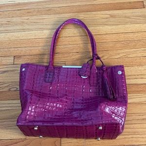 Brahmin magenta tote